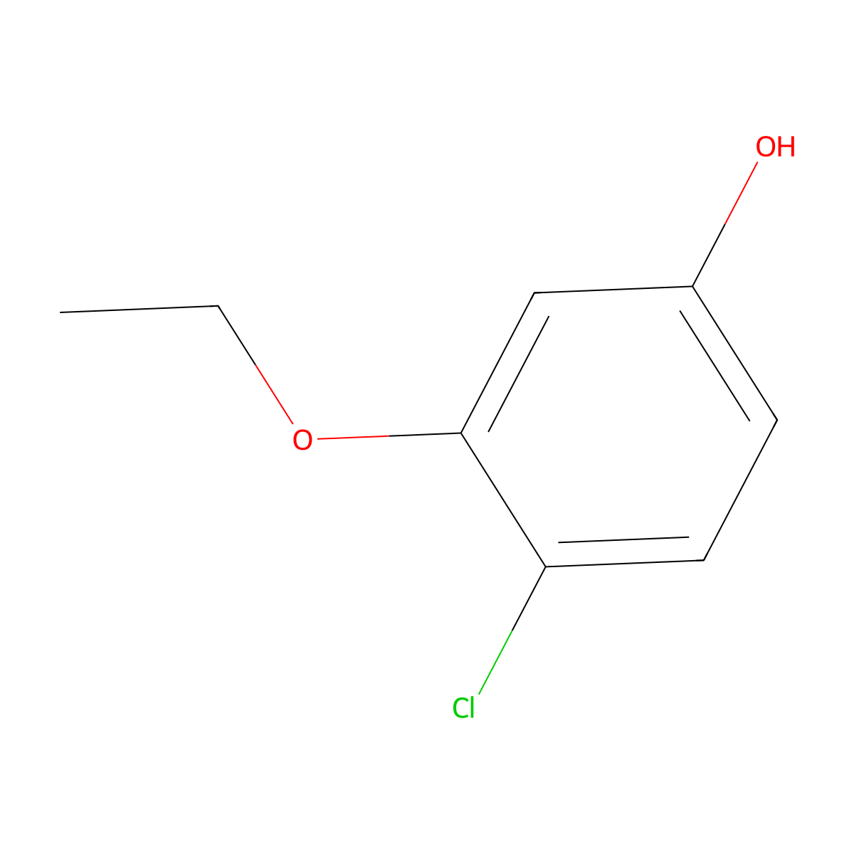 4-Chloro-3-ethoxyphenol molecular structure, CAS 685535-21-1