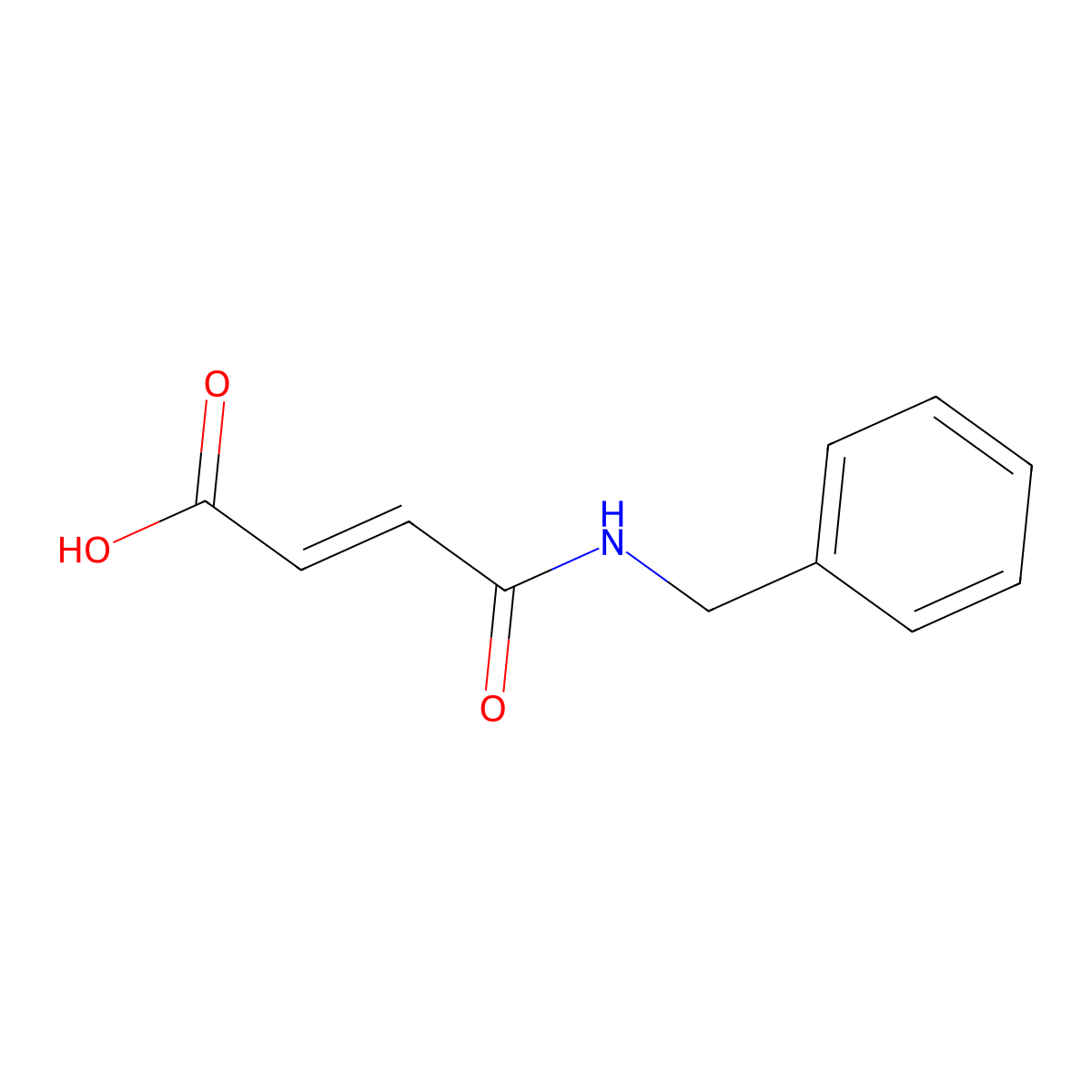 (2E)-4-(benzylamino)-4-oxobut-2-enoic acid molecular structure, CAS 685543-77-5
