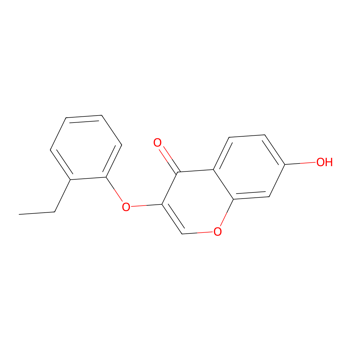 3-(2-ethylphenoxy)-7-hydroxy-4H-chromen-4-one molecular structure, CAS 685556-08-5