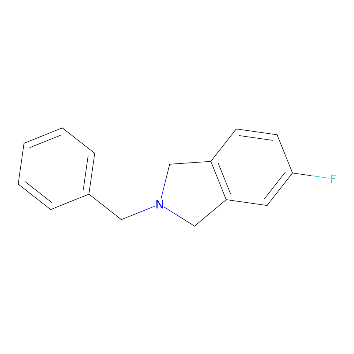 2-Benzyl-5-fluoroisoindoline molecular structure, CAS 685565-14-4
