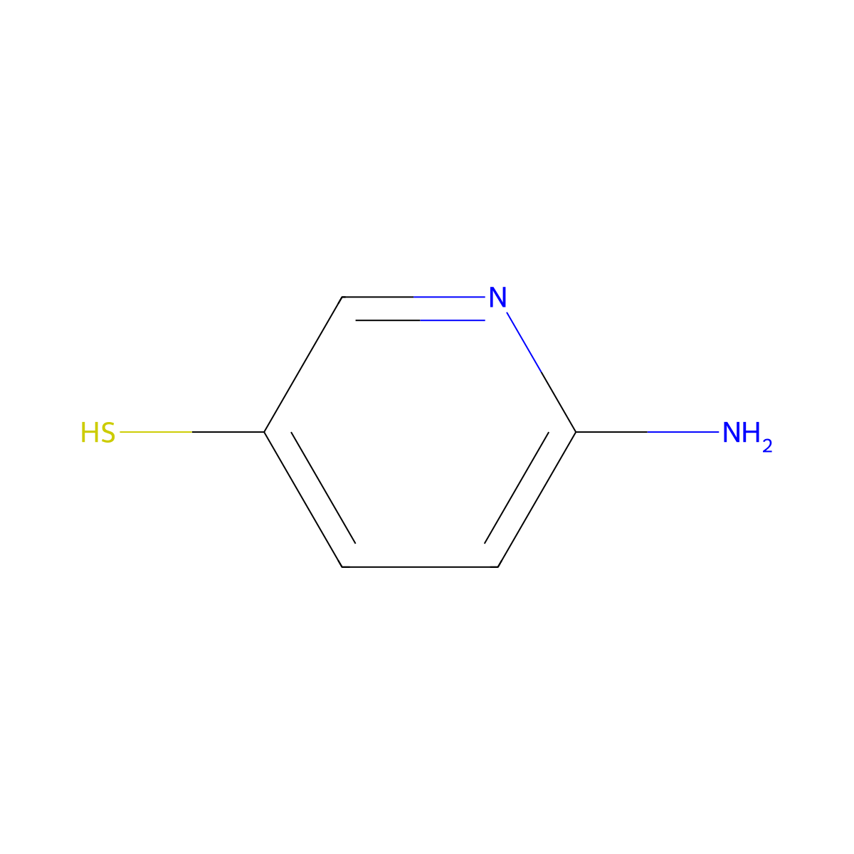 6-Aminopyridine-3-thiol molecular structure, CAS 68559-17-1