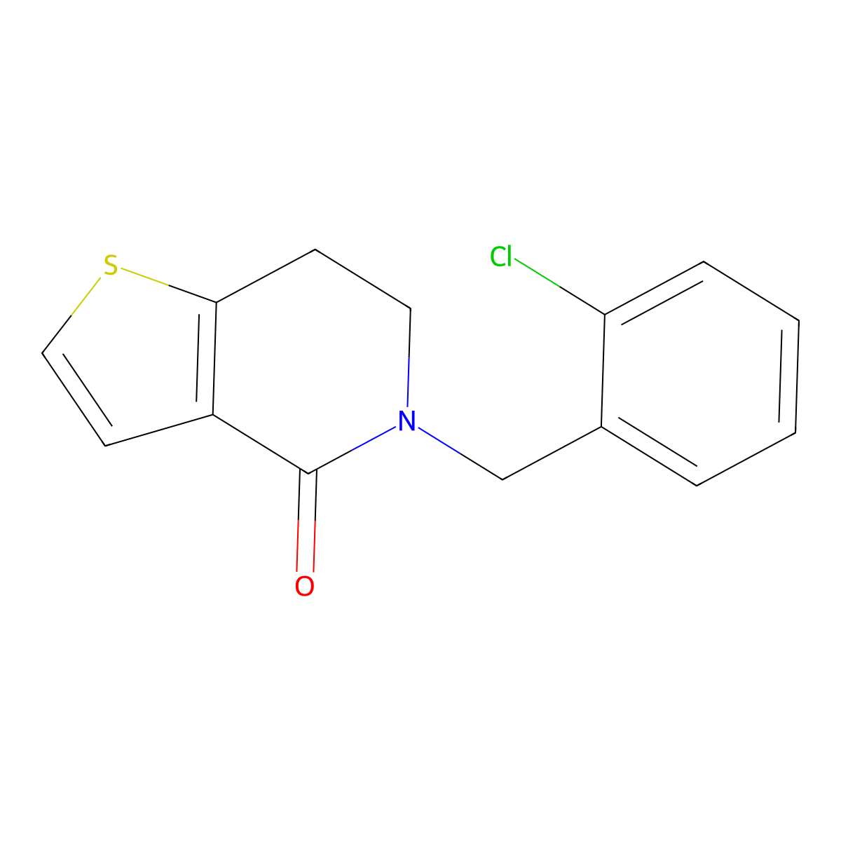 4-Oxo ticlopidine molecular structure, CAS 68559-55-7