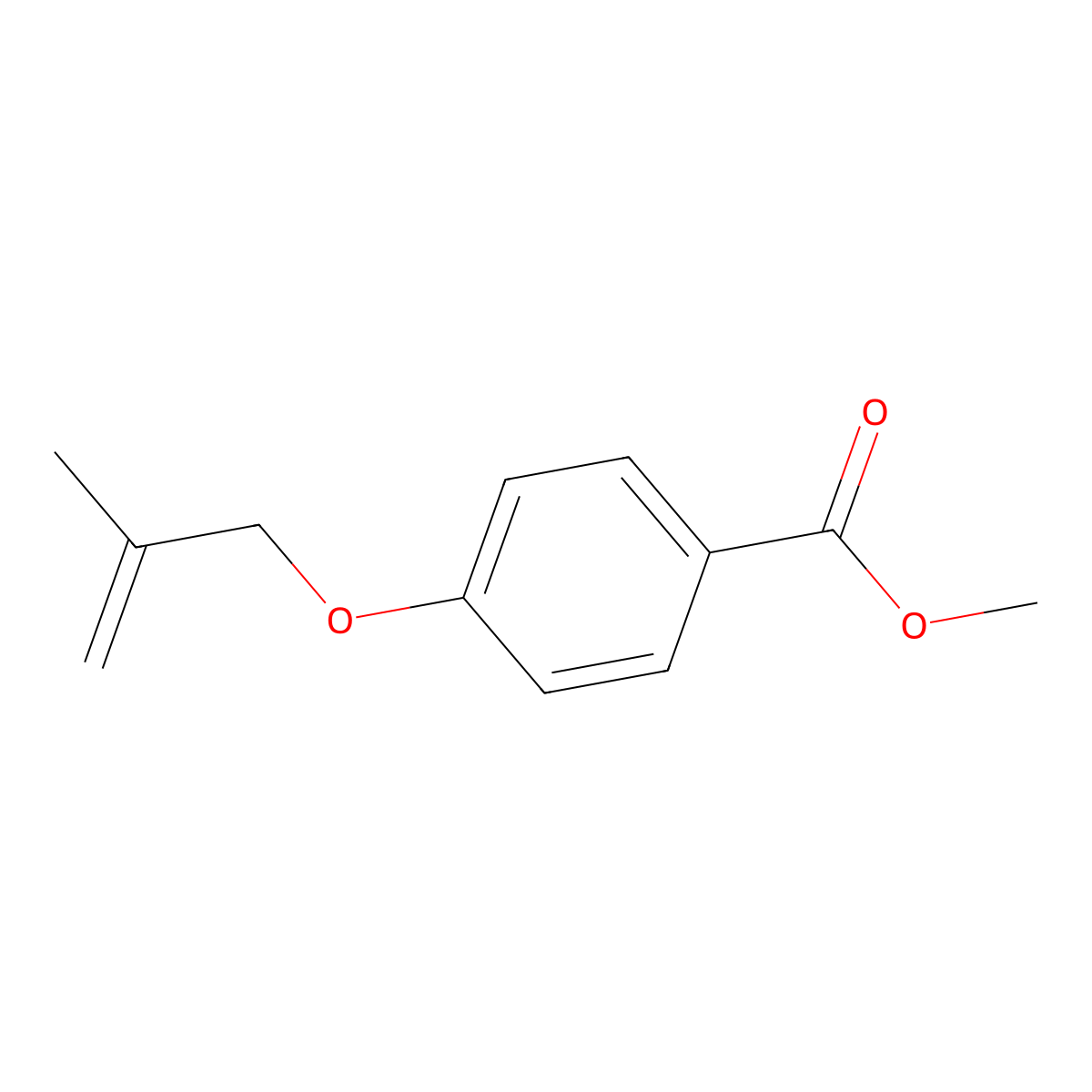 Methyl 4-[(2-methylprop-2-en-1-yl)oxy]benzoate molecular structure, CAS 68564-46-5
