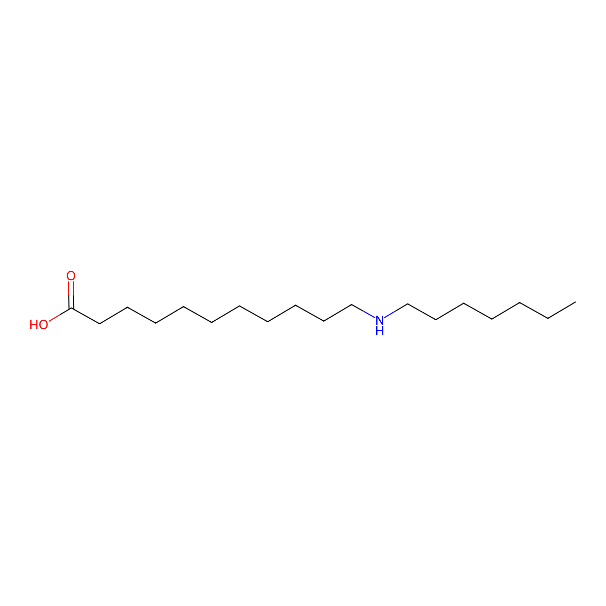 11-(Heptylamino)undecanoic acid molecular structure, CAS 68564-88-5