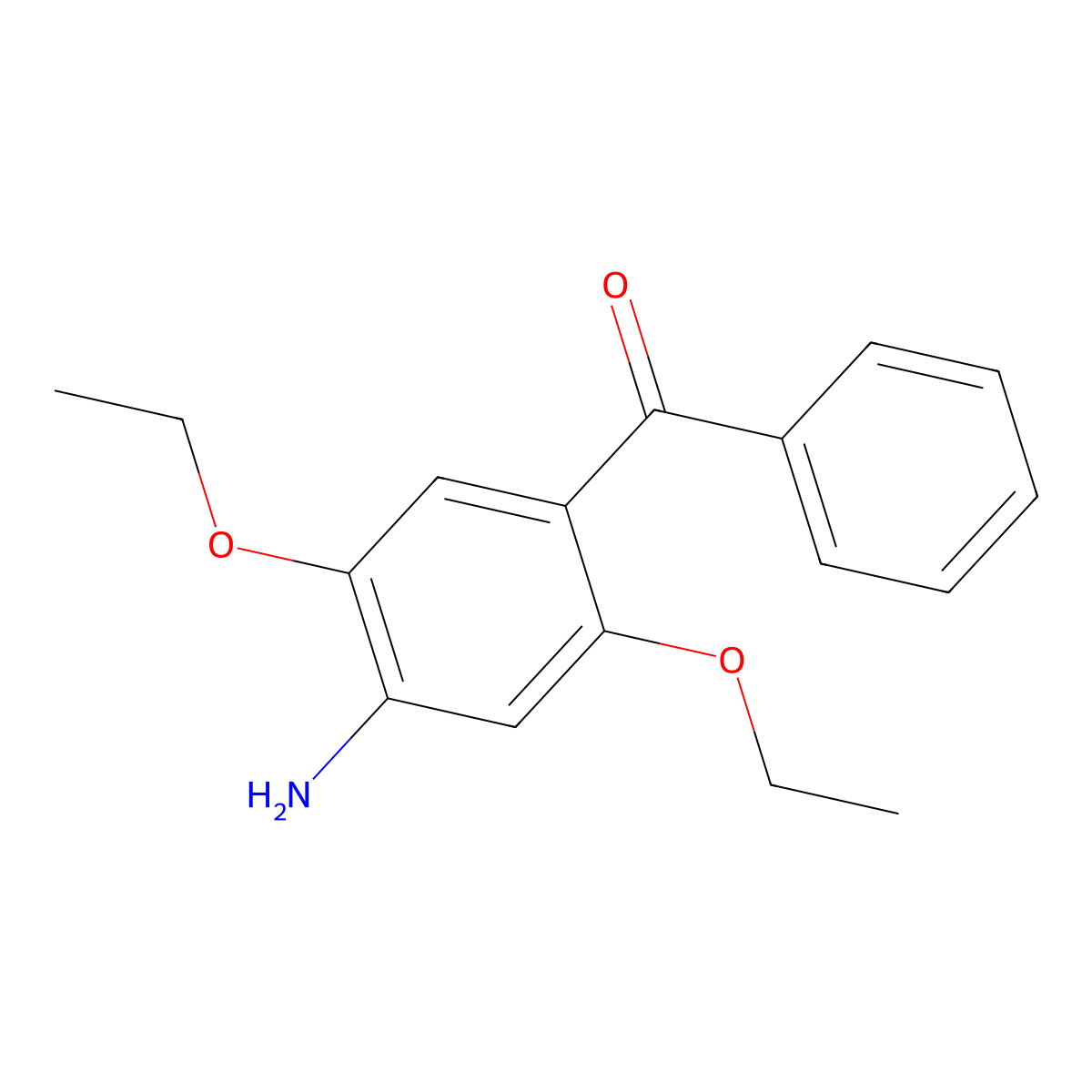Methanone, (4-amino-2,5-diethoxyphenyl)phenyl- molecular structure, CAS 68568-55-8