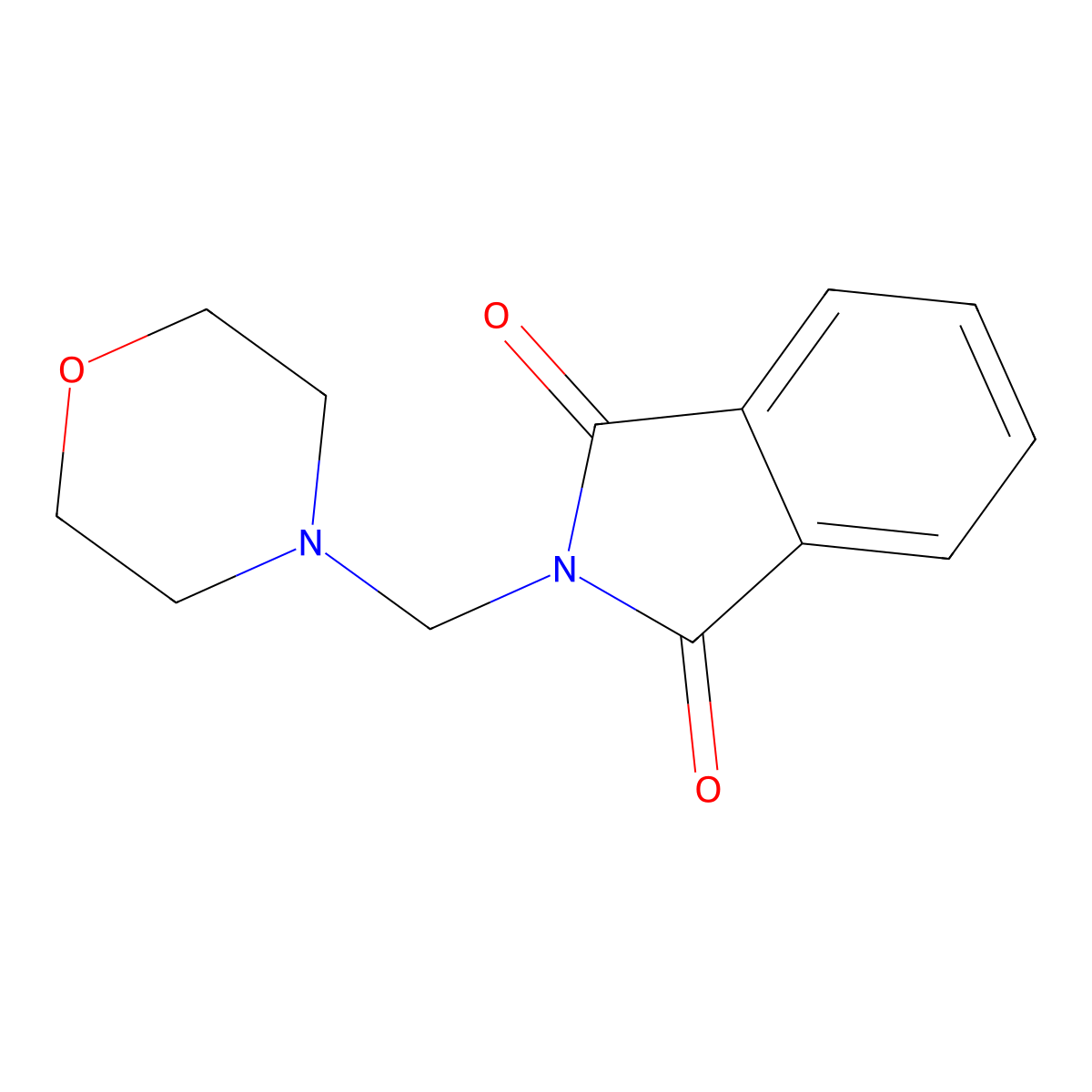 2-(Morpholin-4-ylmethyl)isoindole-1,3-dione molecular structure, CAS 6857-12-1