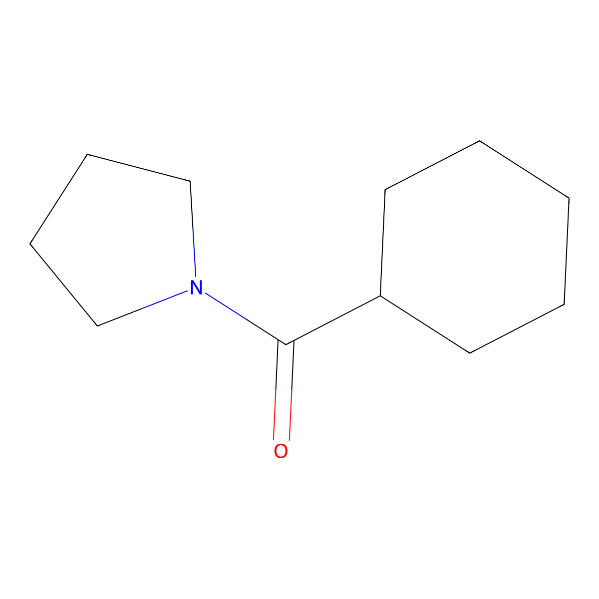 Cyclohexyl(pyrrolidin-1-yl)methanone molecular structure, CAS 68571-10-8