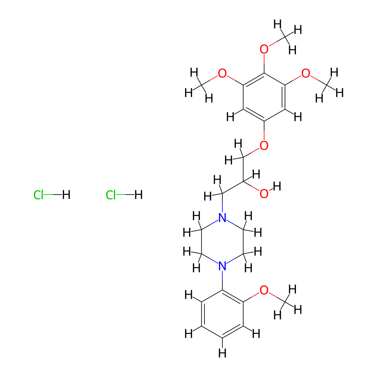 Enciprazine Hydrochloride molecular structure, CAS 68576-88-5