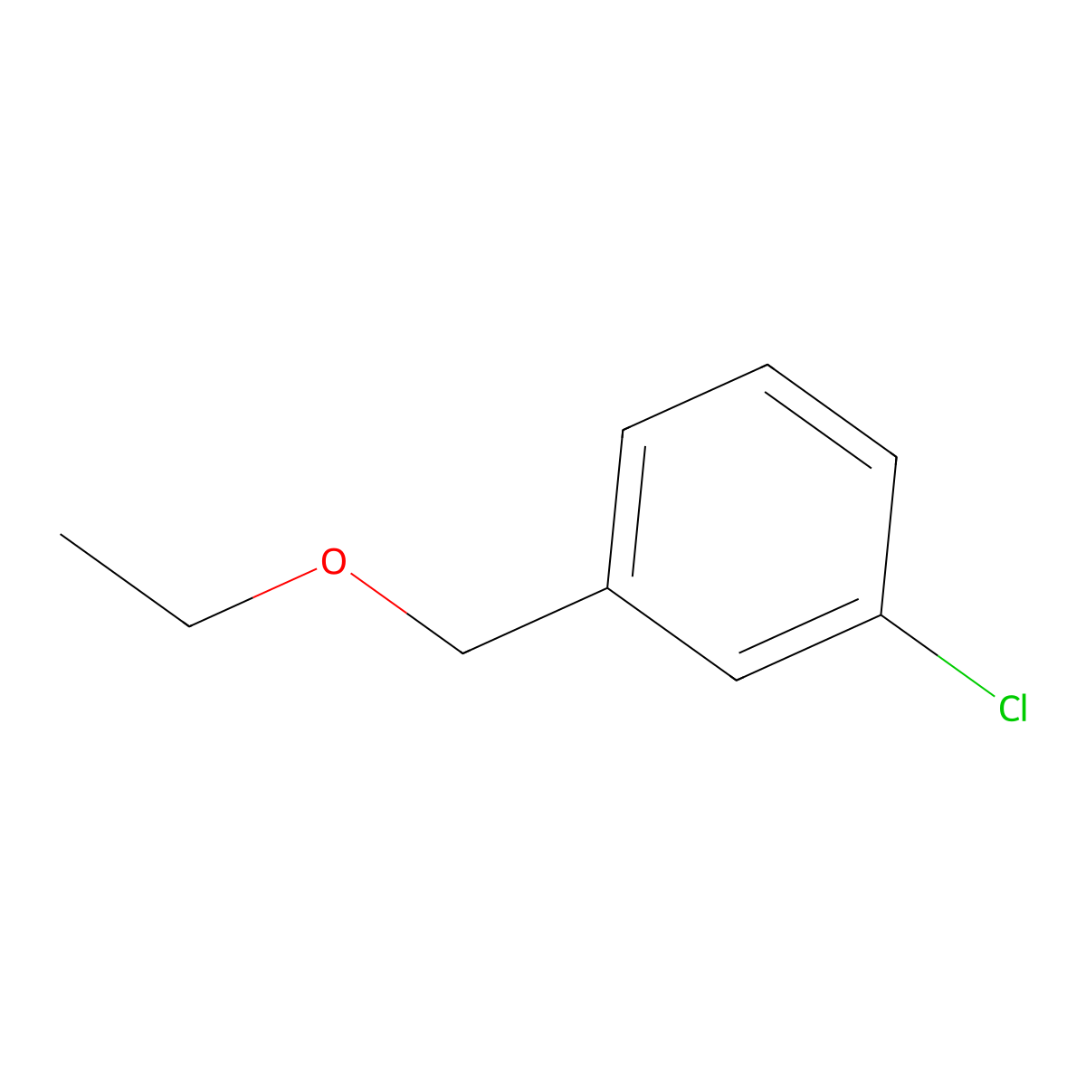 1-Chloro-3-(ethoxymethyl)benzene molecular structure, CAS 68578-50-7