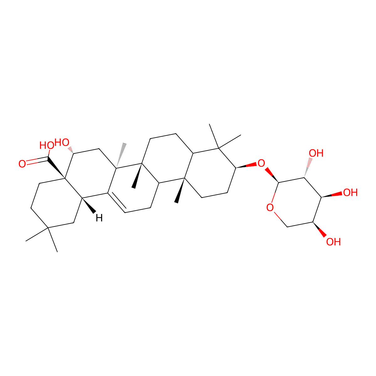 Glycoside L-B molecular structure, CAS 68579-28-2
