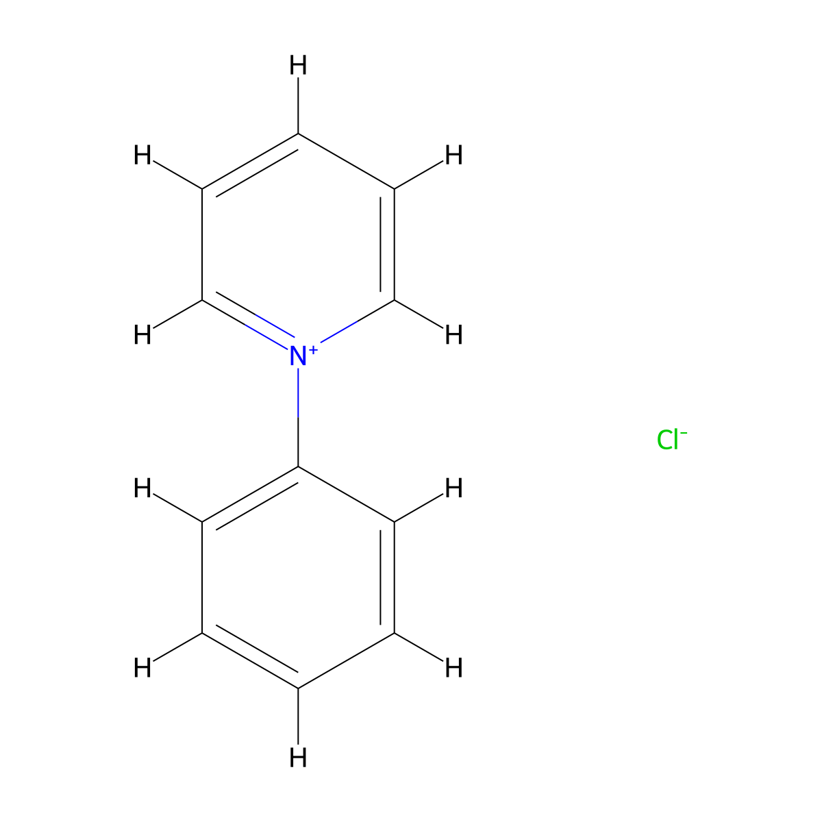 N-Phenylpyridinium chloride molecular structure, CAS 68579-35-1