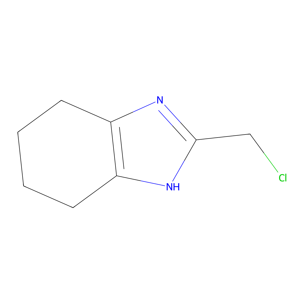 2-(Chloromethyl)-4,5,6,7-tetrahydro-1H-1,3-benzodiazole molecular structure, CAS 685822-11-1
