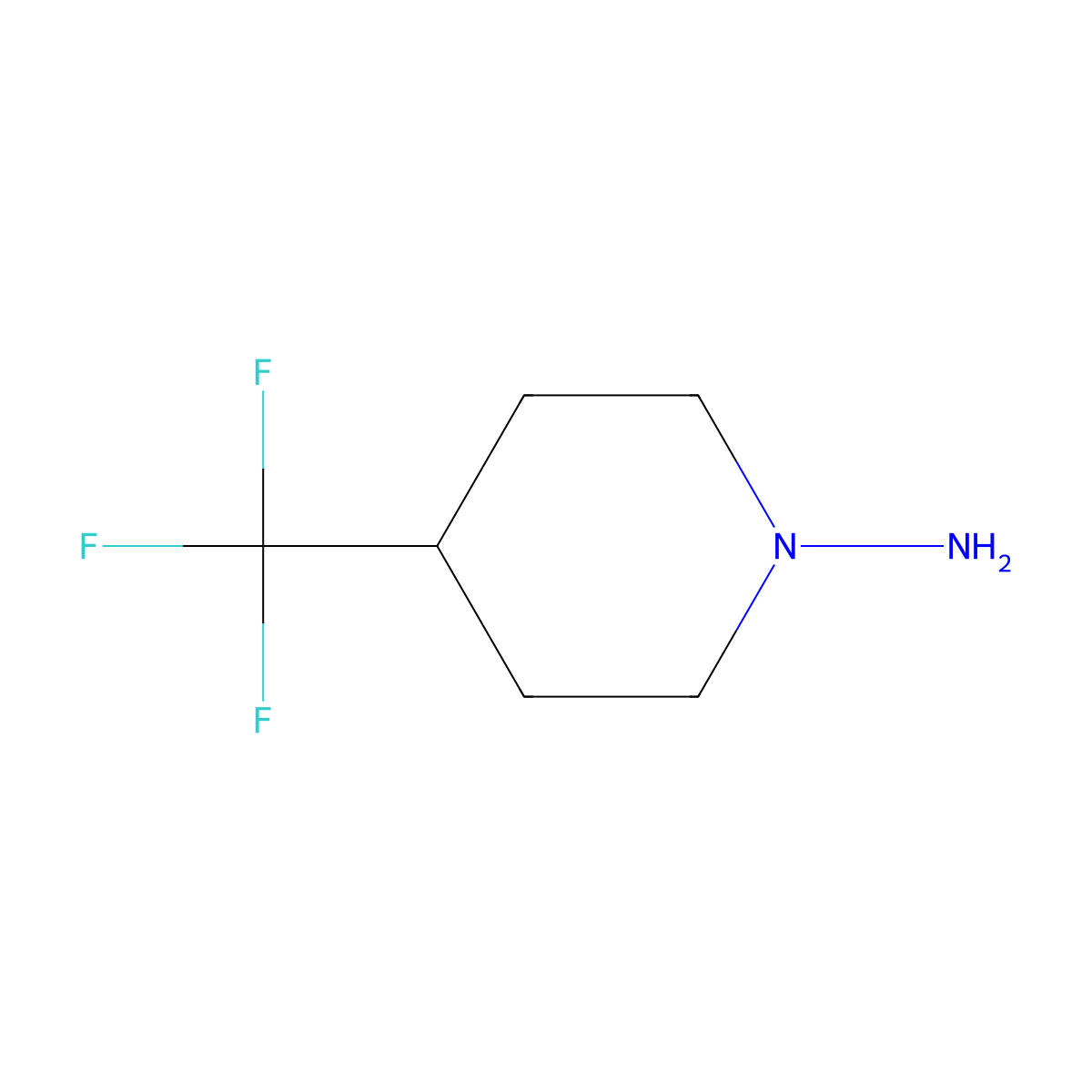 4-(Trifluoromethyl)piperidin-1-amine molecular structure, CAS 685823-54-5