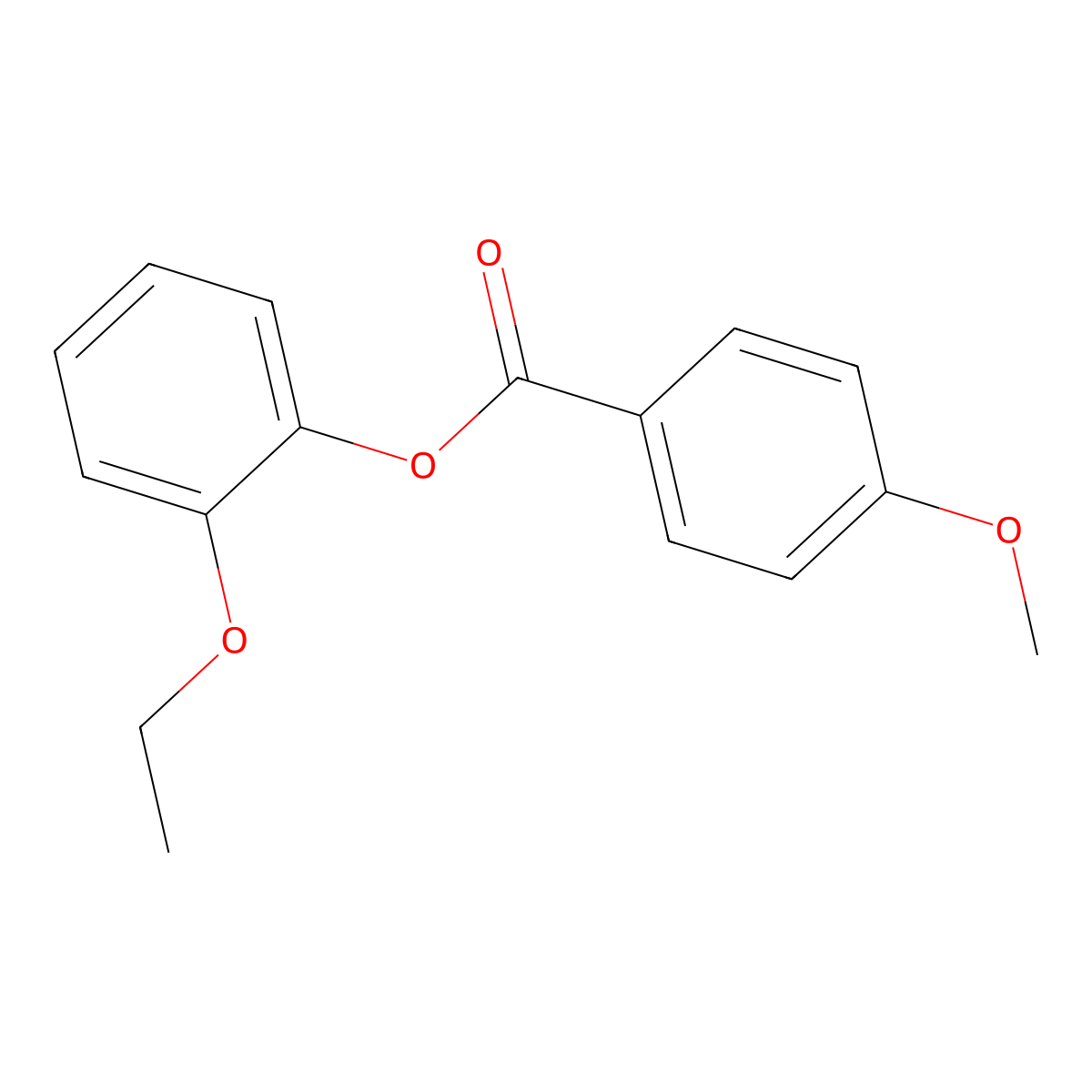 2-Ethoxyphenyl 4-methoxybenzoate molecular structure, CAS 685847-79-4
