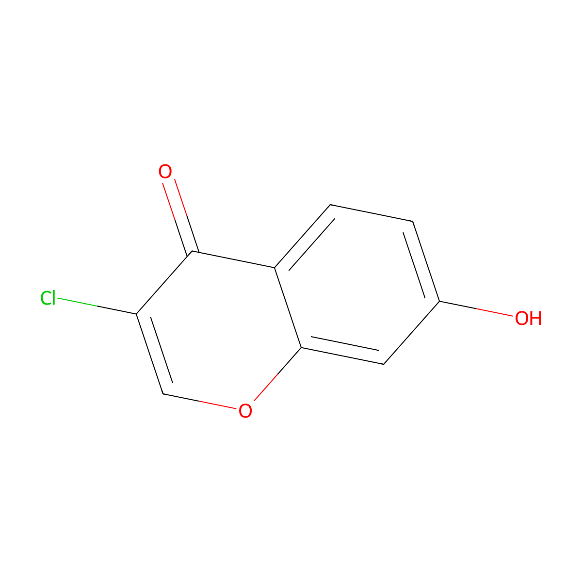 3-chloro-7-hydroxy-4H-chromen-4-one molecular structure, CAS 685848-25-3