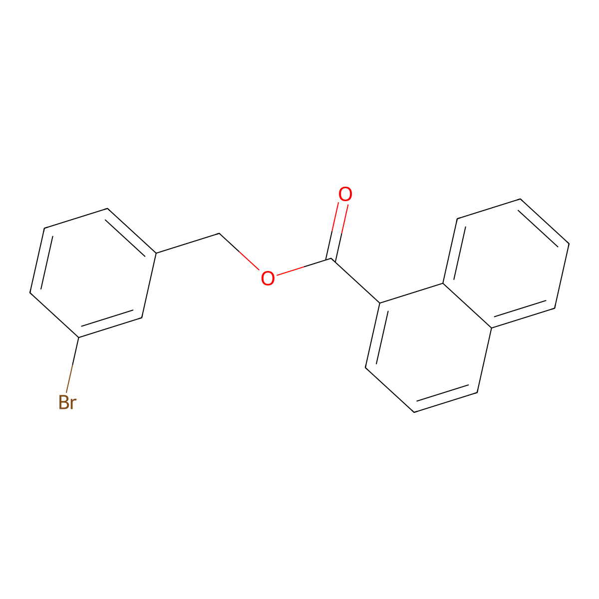 3-Bromobenzyl 1-naphthoate molecular structure, CAS 685848-34-4