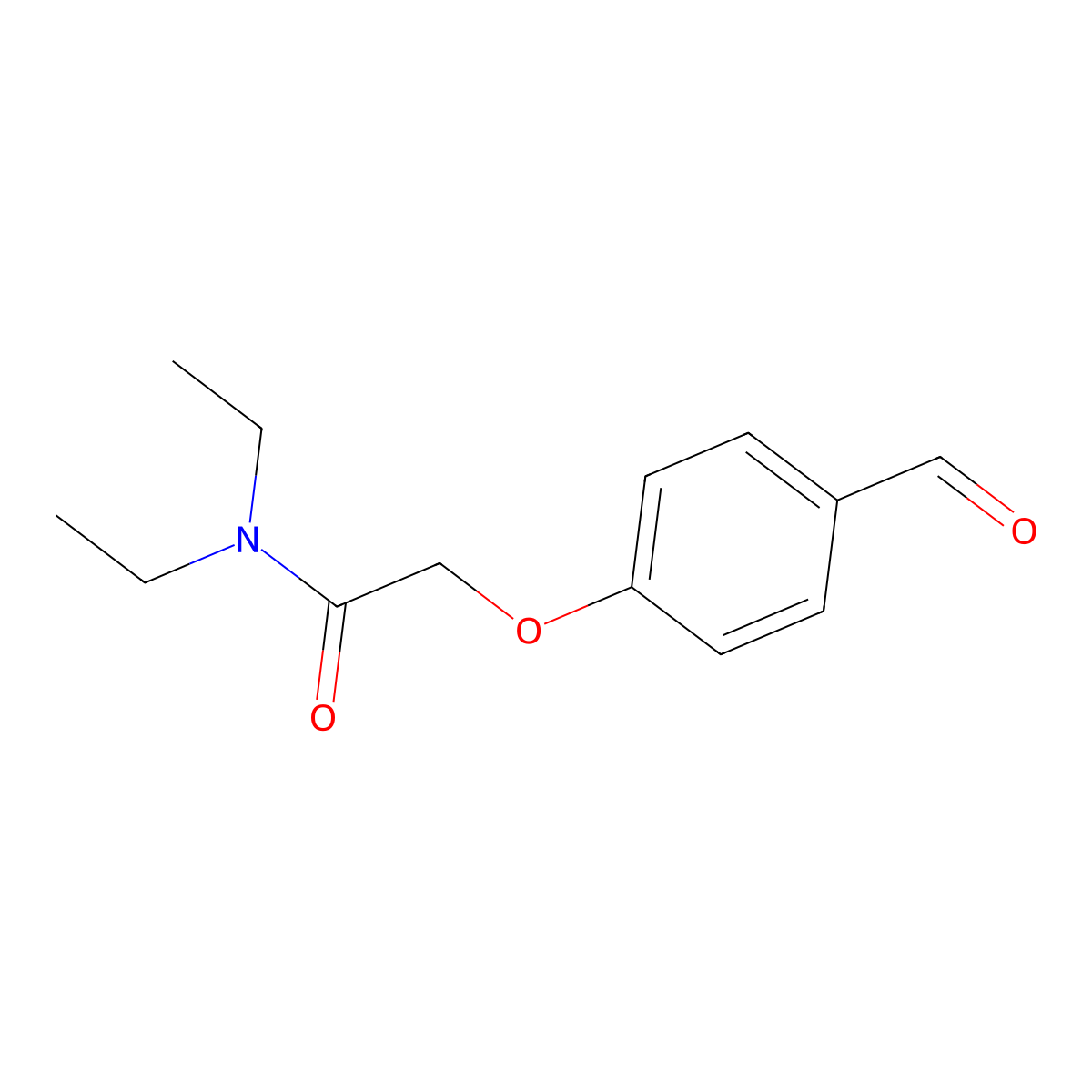 N,N-diethyl-2-(4-formylphenoxy)acetamide molecular structure, CAS 685853-68-3