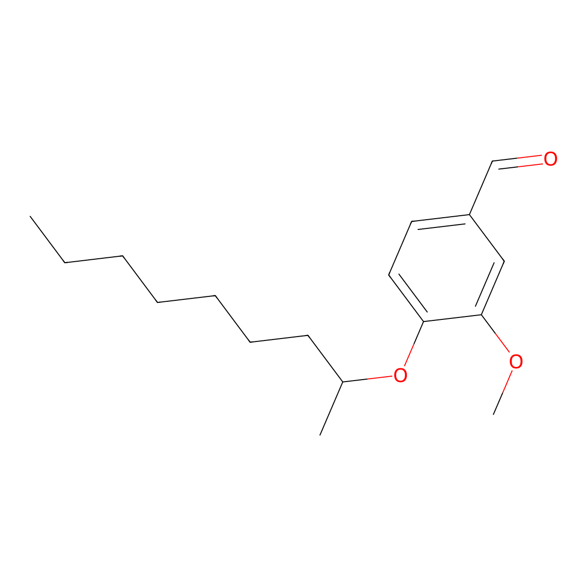 3-Methoxy-4-(nonan-2-yloxy)benzaldehyde molecular structure, CAS 685861-14-7