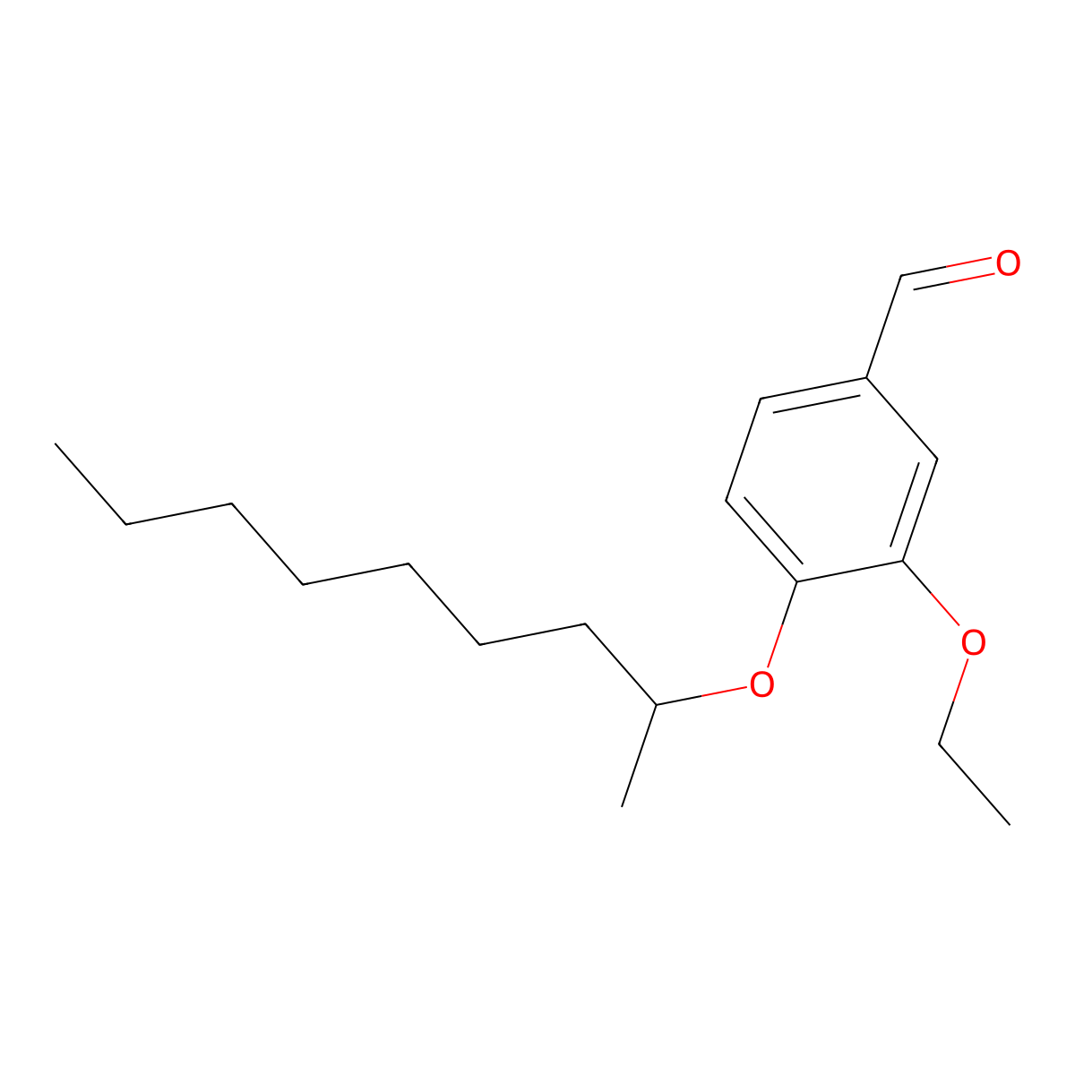 3-Ethoxy-4-(methyloctyloxy)benzaldehyde molecular structure, CAS 685861-15-8