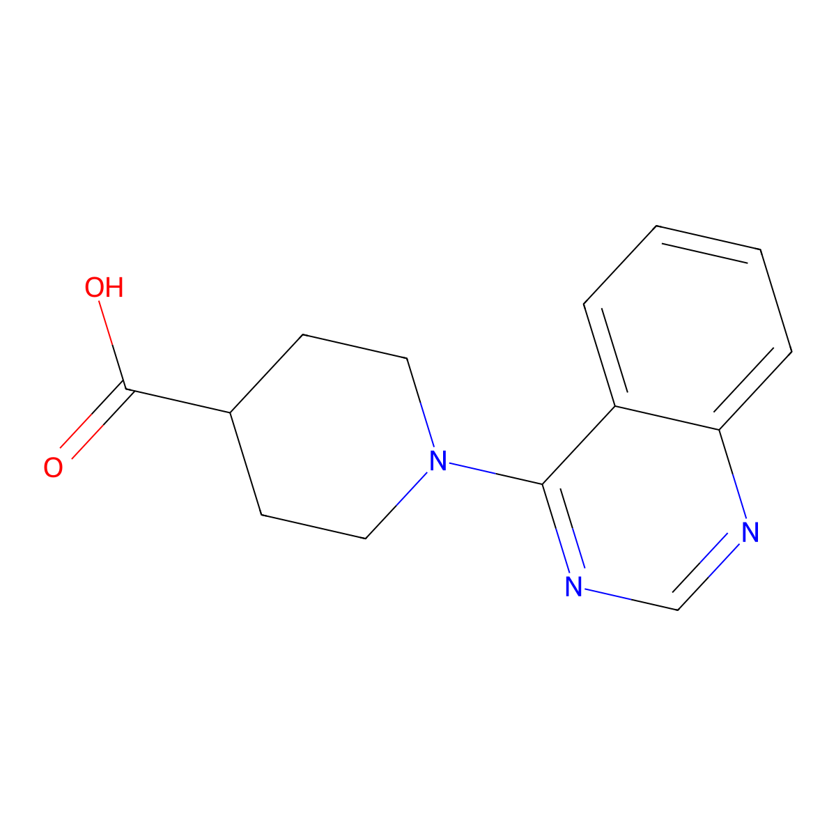 1-Quinazolin-4-yl-piperidine-4-carboxylic acid molecular structure, CAS 685862-10-6