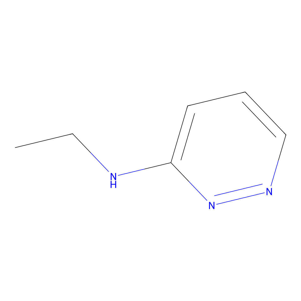 N-ethylpyridazin-3-amine molecular structure, CAS 68588-38-5