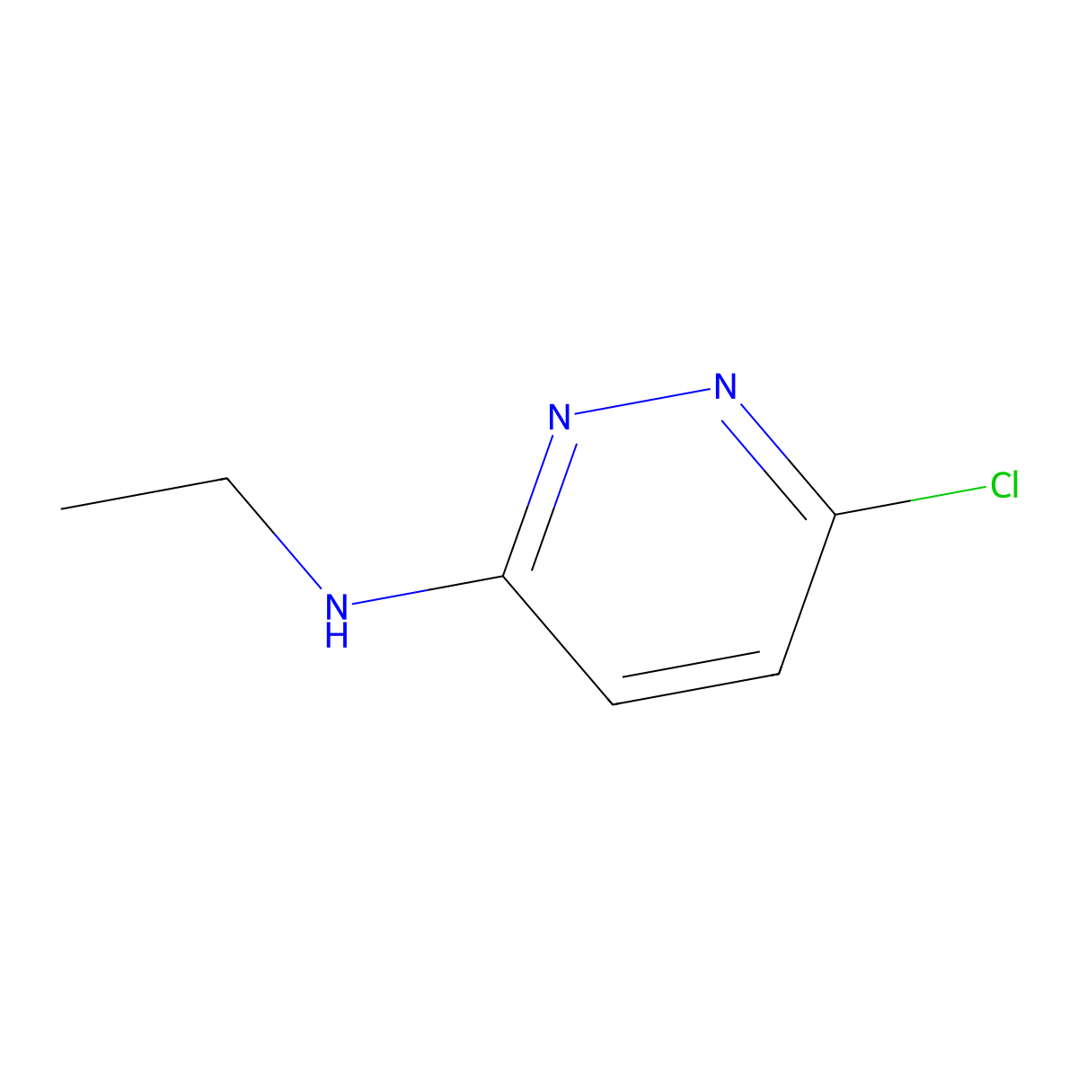 6-chloro-N-ethylpyridazin-3-amine molecular structure, CAS 68588-39-6