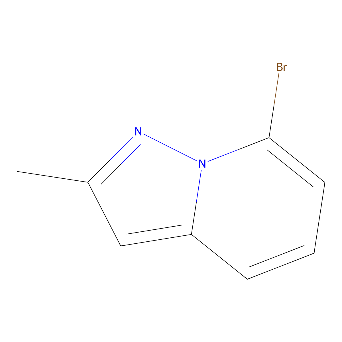 7-Bromo-2-methylpyrazolo[1,5-a]pyridine molecular structure, CAS 685886-51-5