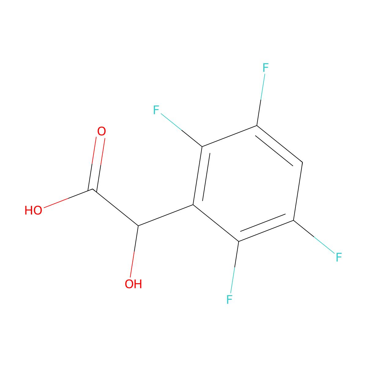 2-hydroxy-2-(2,3,5,6-tetrafluorophenyl)acetic Acid molecular structure, CAS 685892-11-9