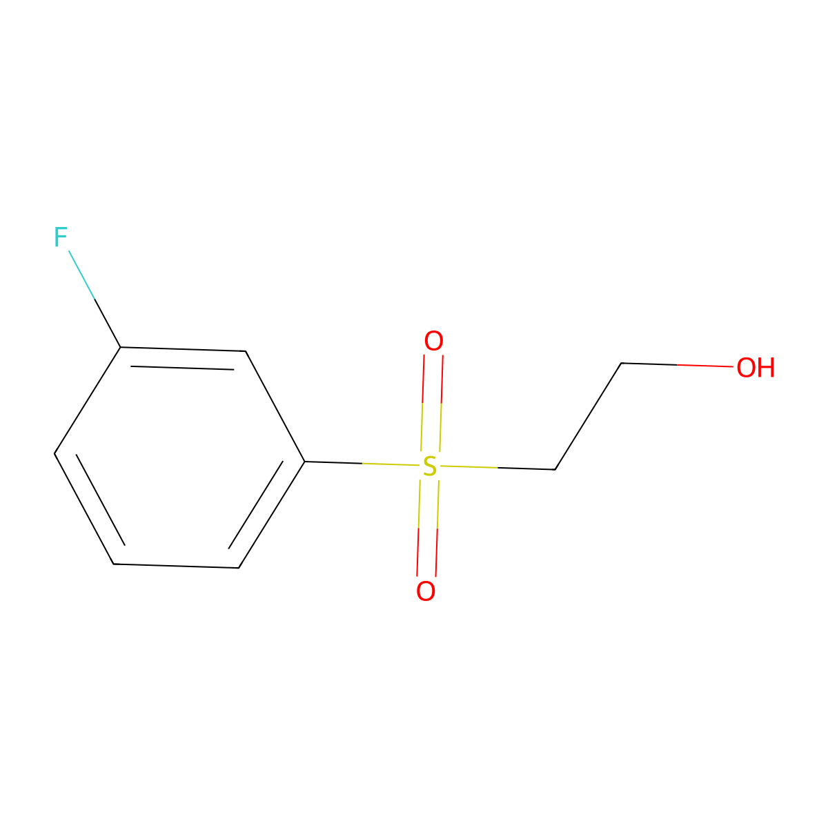 3-Fluorophenylsulfonylethanol molecular structure, CAS 685892-13-1