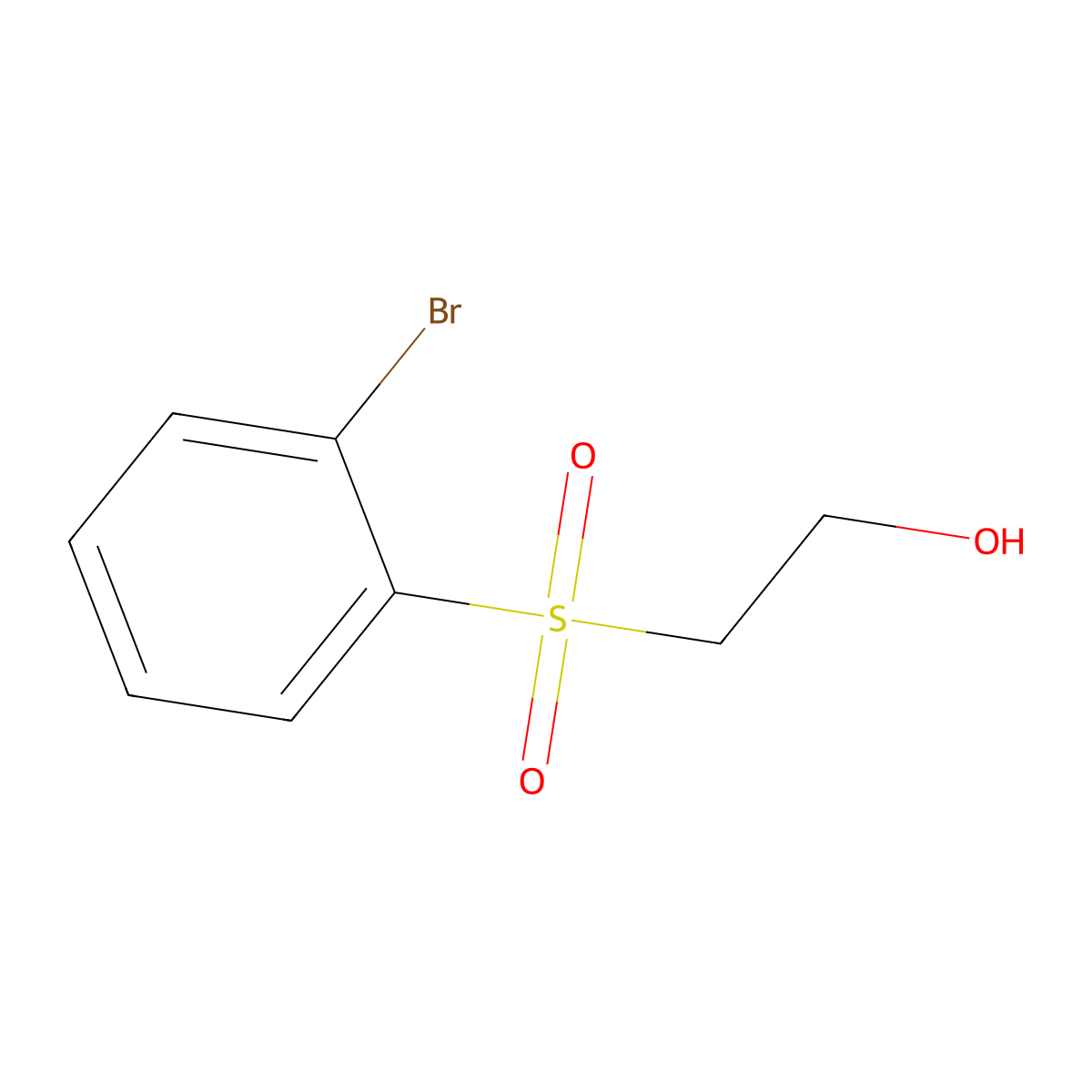 2-[(2-Bromophenyl)sulfonyl]ethanol molecular structure, CAS 685892-17-5