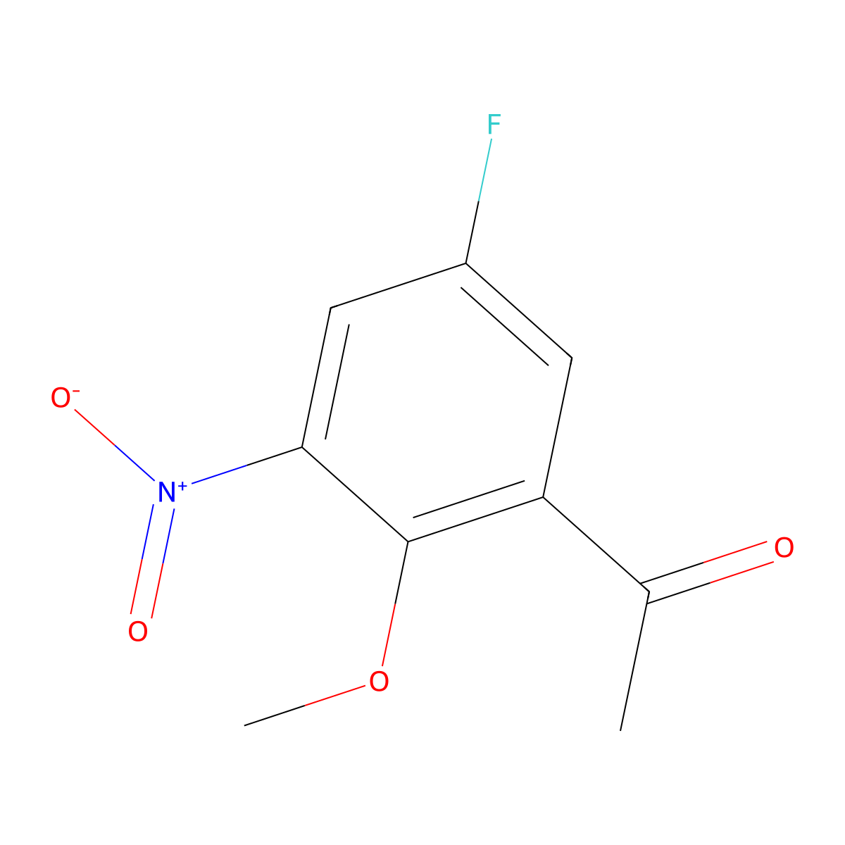 1-(5-Fluoro-2-methoxy-3-nitrophenyl)ethanone molecular structure, CAS 685892-18-6
