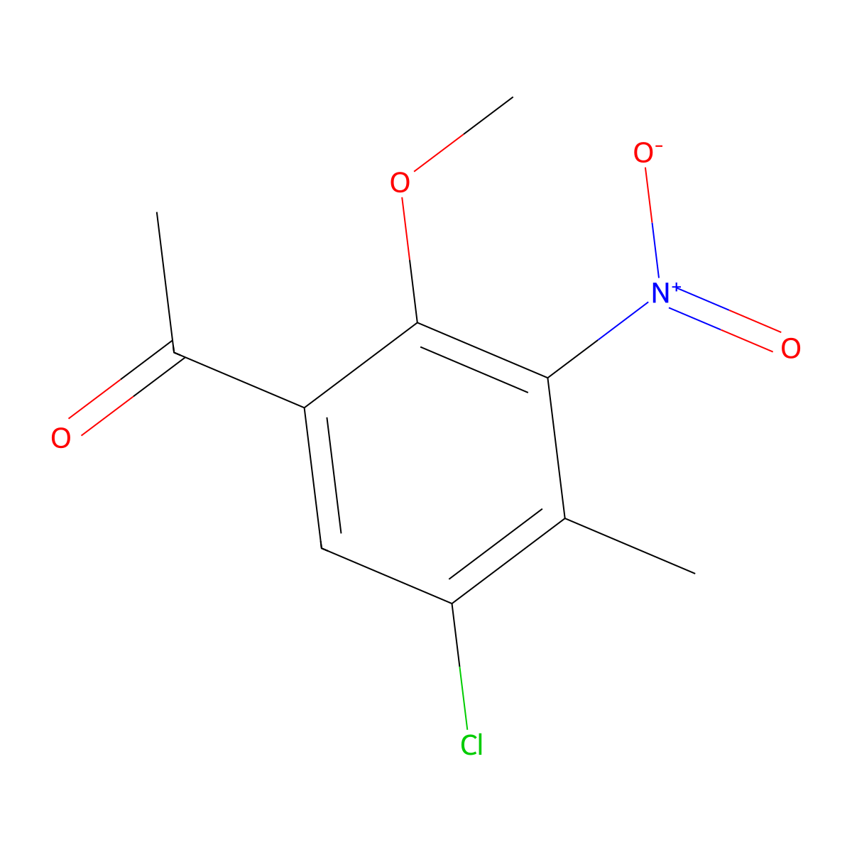 1-(5-Chloro-2-methoxy-4-methyl-3-nitrophenyl)ethanone molecular structure, CAS 685892-19-7