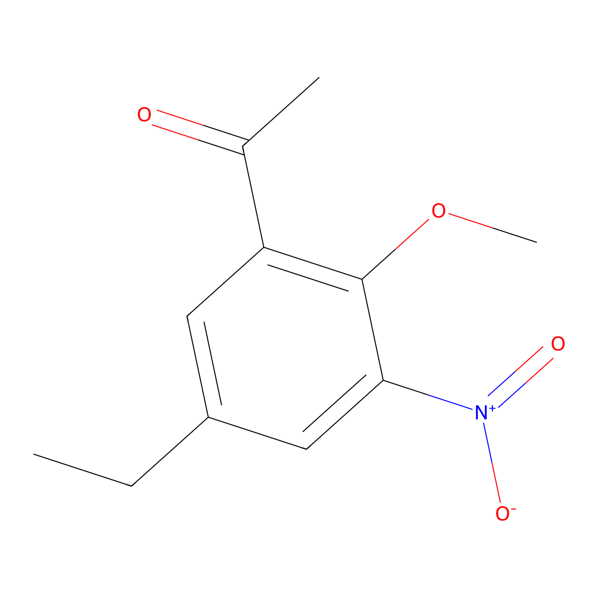 1-(5-Ethyl-2-methoxy-3-nitrophenyl)ethanone molecular structure, CAS 685892-20-0