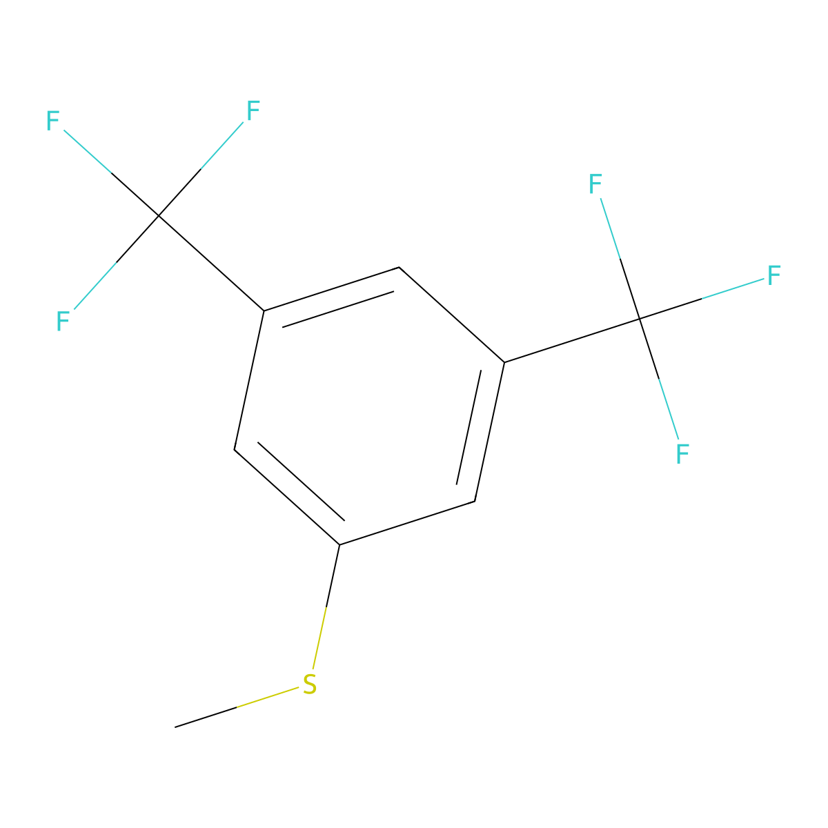 3,5-Bis(trifluoromethyl)thioanisole molecular structure, CAS 685892-24-4