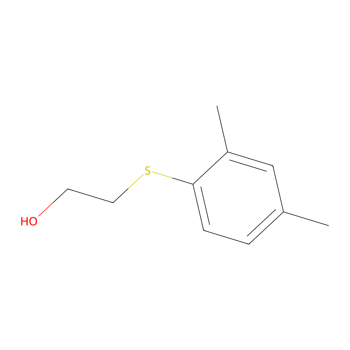 2-((2,4-Dimethylphenyl)thio)ethanol molecular structure, CAS 685892-25-5