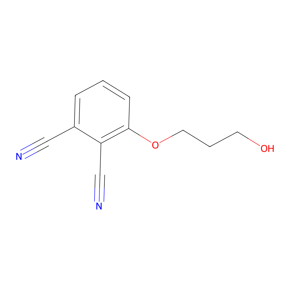 3-(3-Hydroxypropoxy)-1,2-benzenedicarbonitrile molecular structure, CAS 685898-10-6