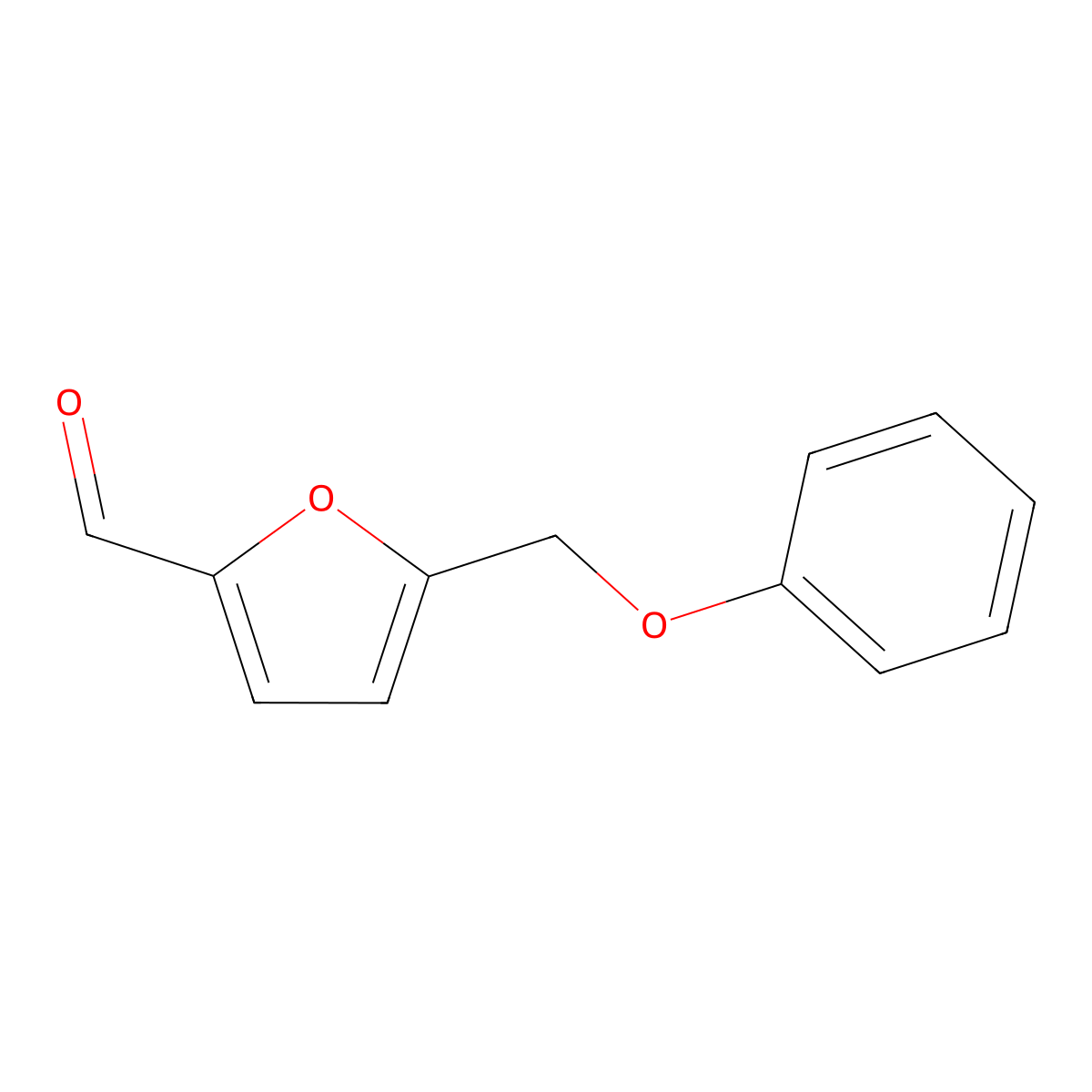 5-(Phenoxymethyl)-2-furancarboxaldehyde molecular structure, CAS 685904-18-1