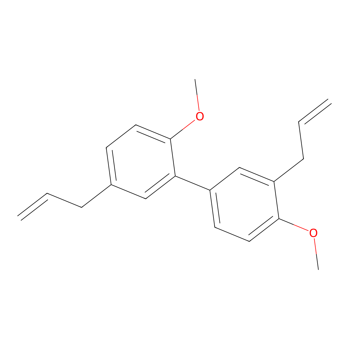 Di-O-methylhonokiol molecular structure, CAS 68592-18-7