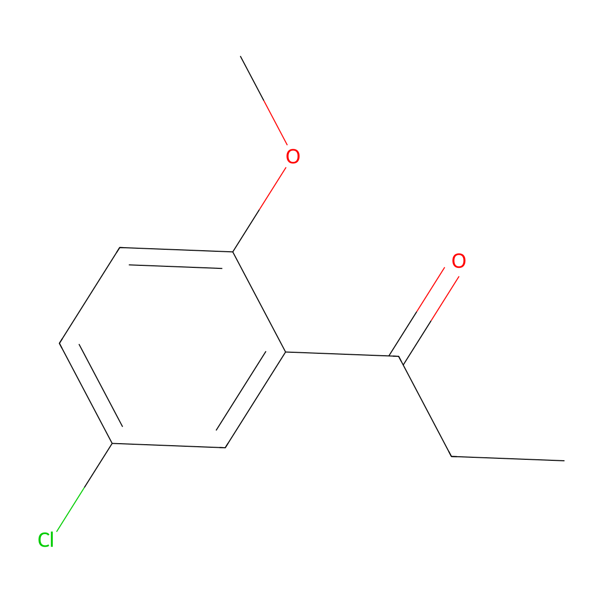 1-(5-Chloro-2-methoxyphenyl)propan-1-one molecular structure, CAS 68597-44-4