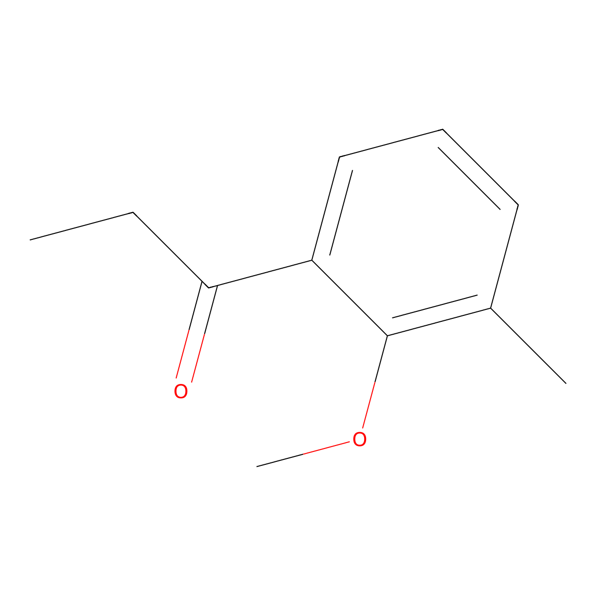 1-(2-Methoxy-3-methylphenyl)-1-propanone molecular structure, CAS 68597-45-5