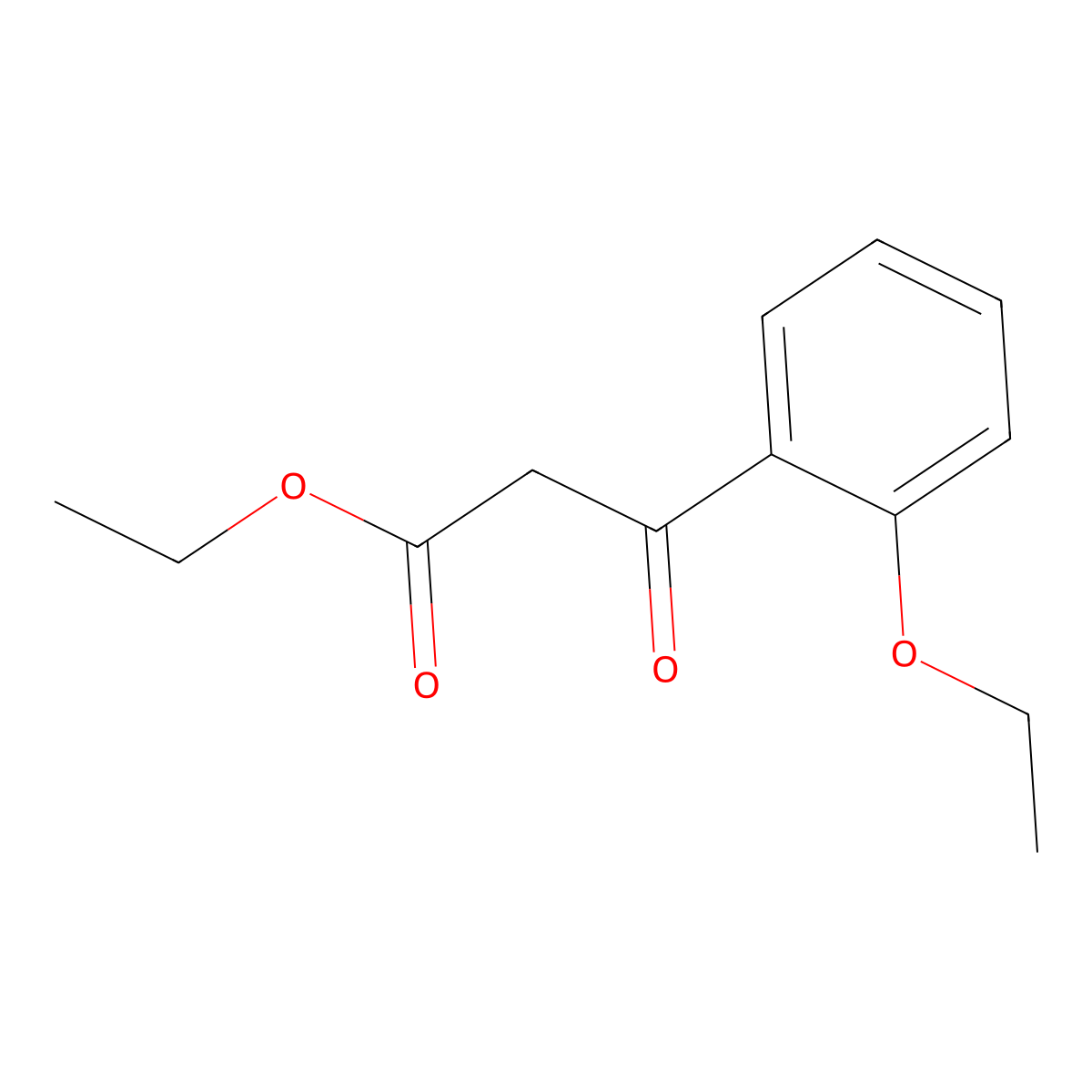 Ethyl 3-(2-ethoxyphenyl)-3-oxopropanoate molecular structure, CAS 68599-64-4