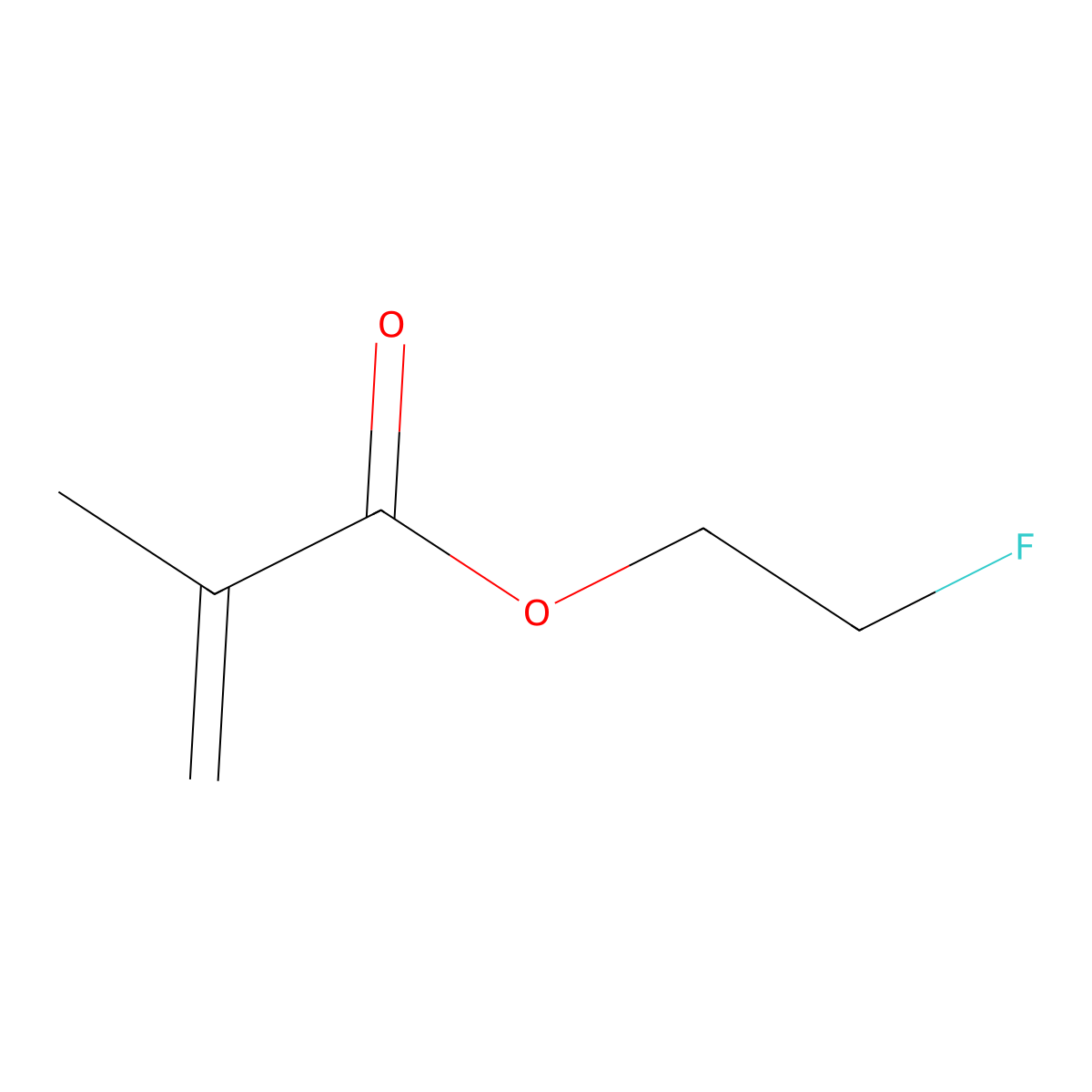 2-Fluoroethyl methacrylate molecular structure, CAS 686-54-4