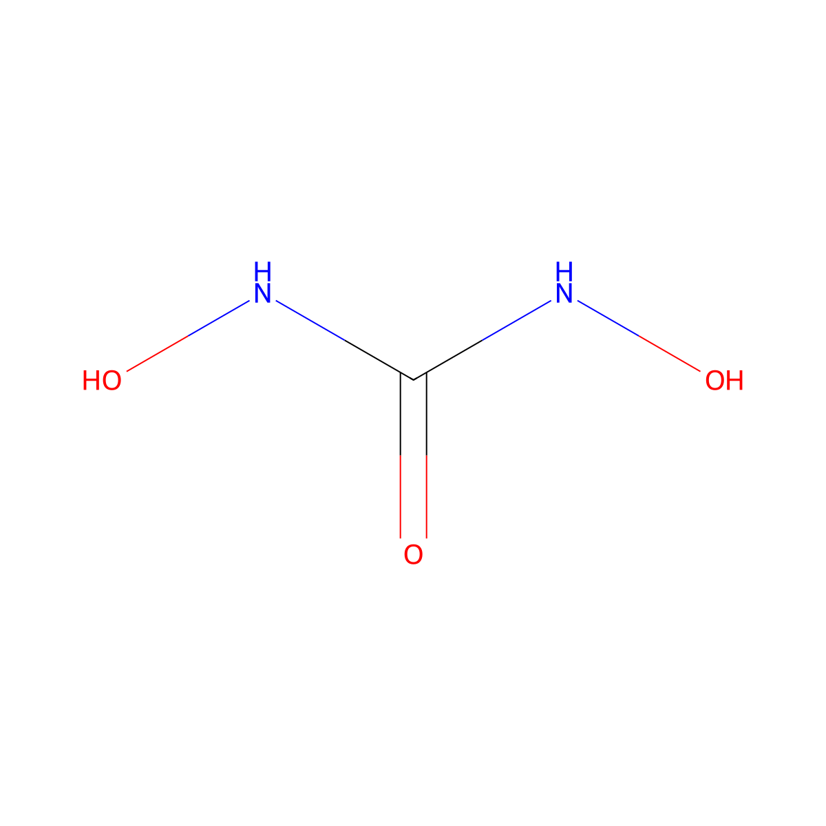 Dihydroxyurea molecular structure, CAS 686-68-0
