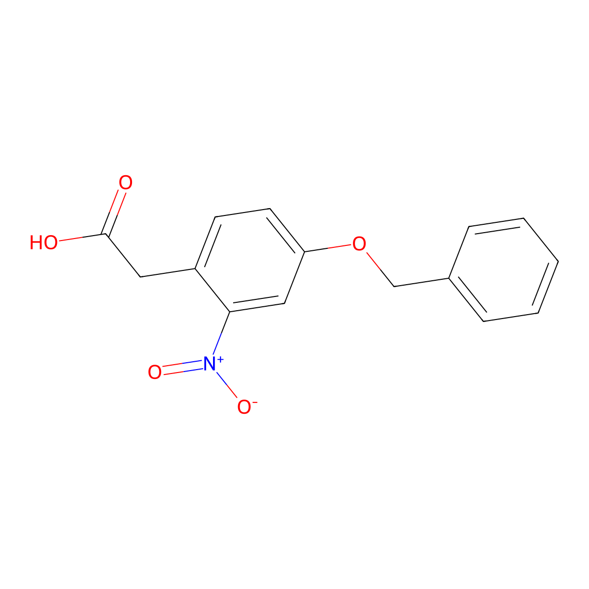 [4-(Benzyloxy)-2-nitrophenyl]acetic acid molecular structure, CAS 6860-79-3