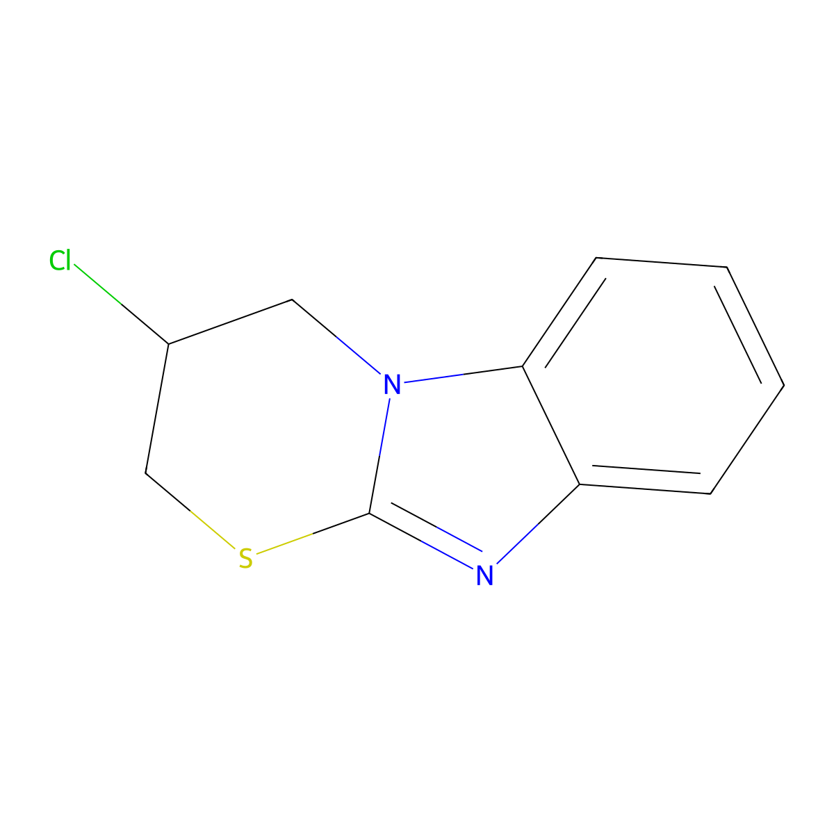 3-chloro-3,4-dihydro-2H-[1,3]thiazino[3,2-a]benzimidazole molecular structure, CAS 68600-16-8