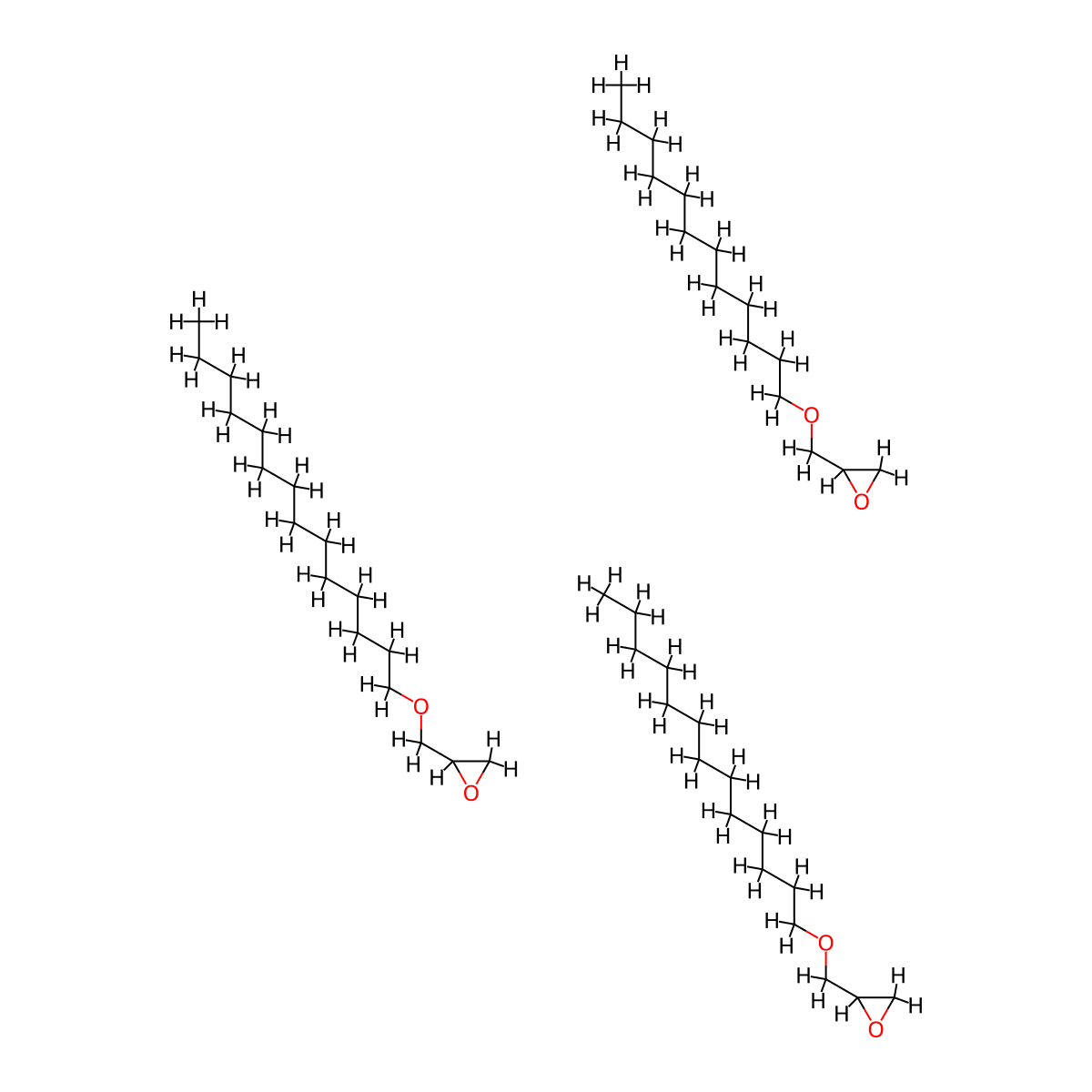 2-(Dodecoxymethyl)oxirane;2-(tetradecoxymethyl)oxirane;2-(tridecoxymethyl)oxirane molecular structure, CAS 68609-97-2