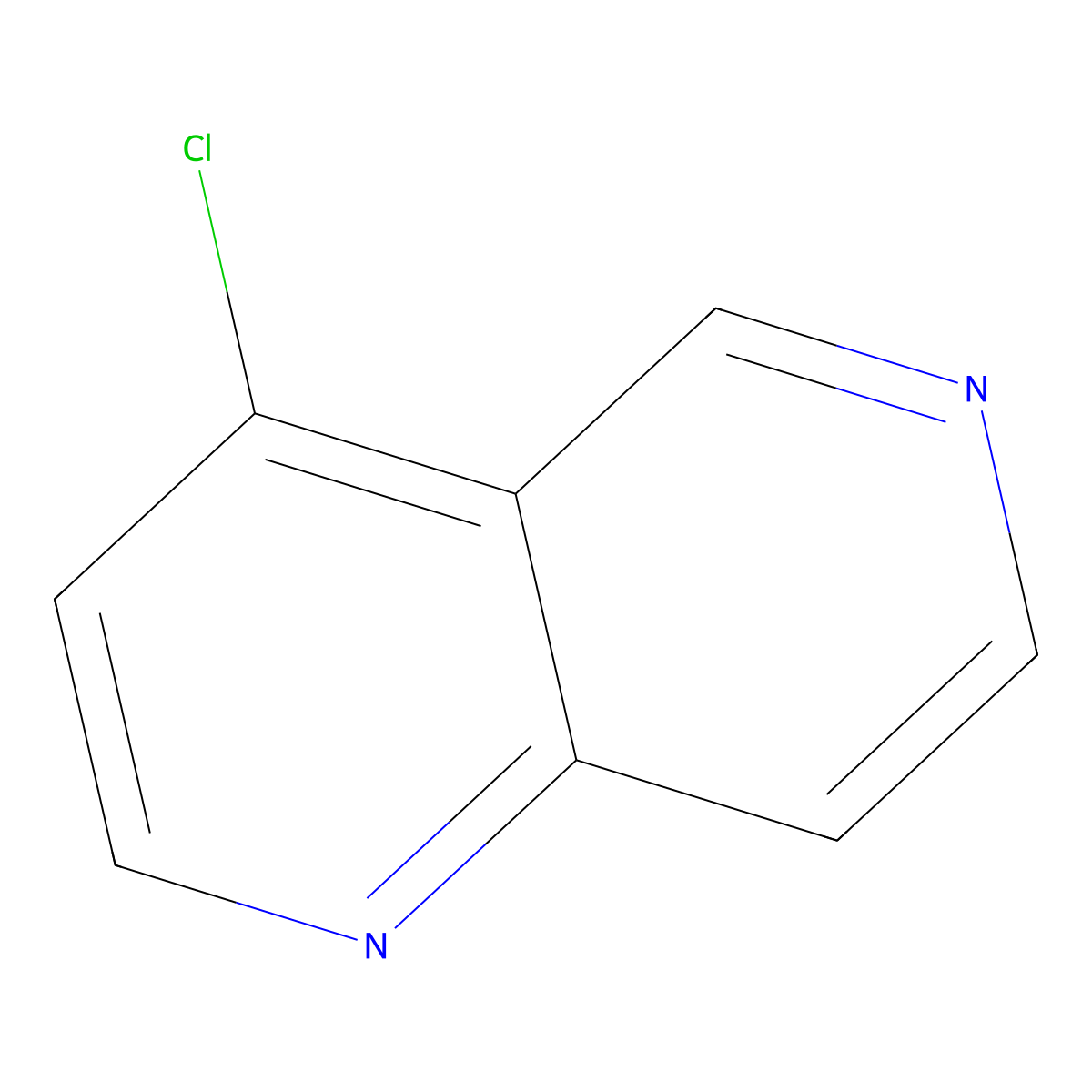 4-Chloro-1,6-naphthyridine molecular structure, CAS 6861-84-3