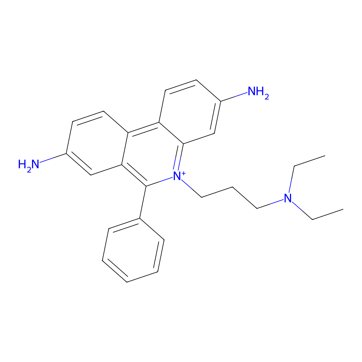 Phenanthridinium, 3,8-diamino-5-(3-(diethylamino)propyl)-6-phenyl- molecular structure, CAS 68613-50-3