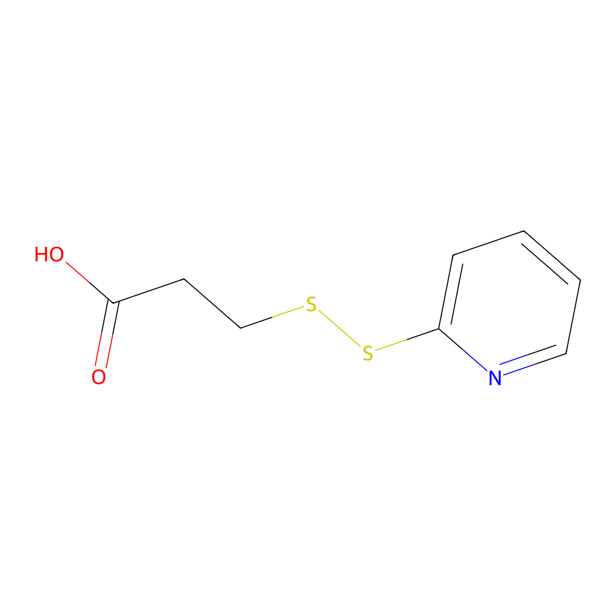 3-(2-Pyridyldithio)propionic Acid molecular structure, CAS 68617-64-1