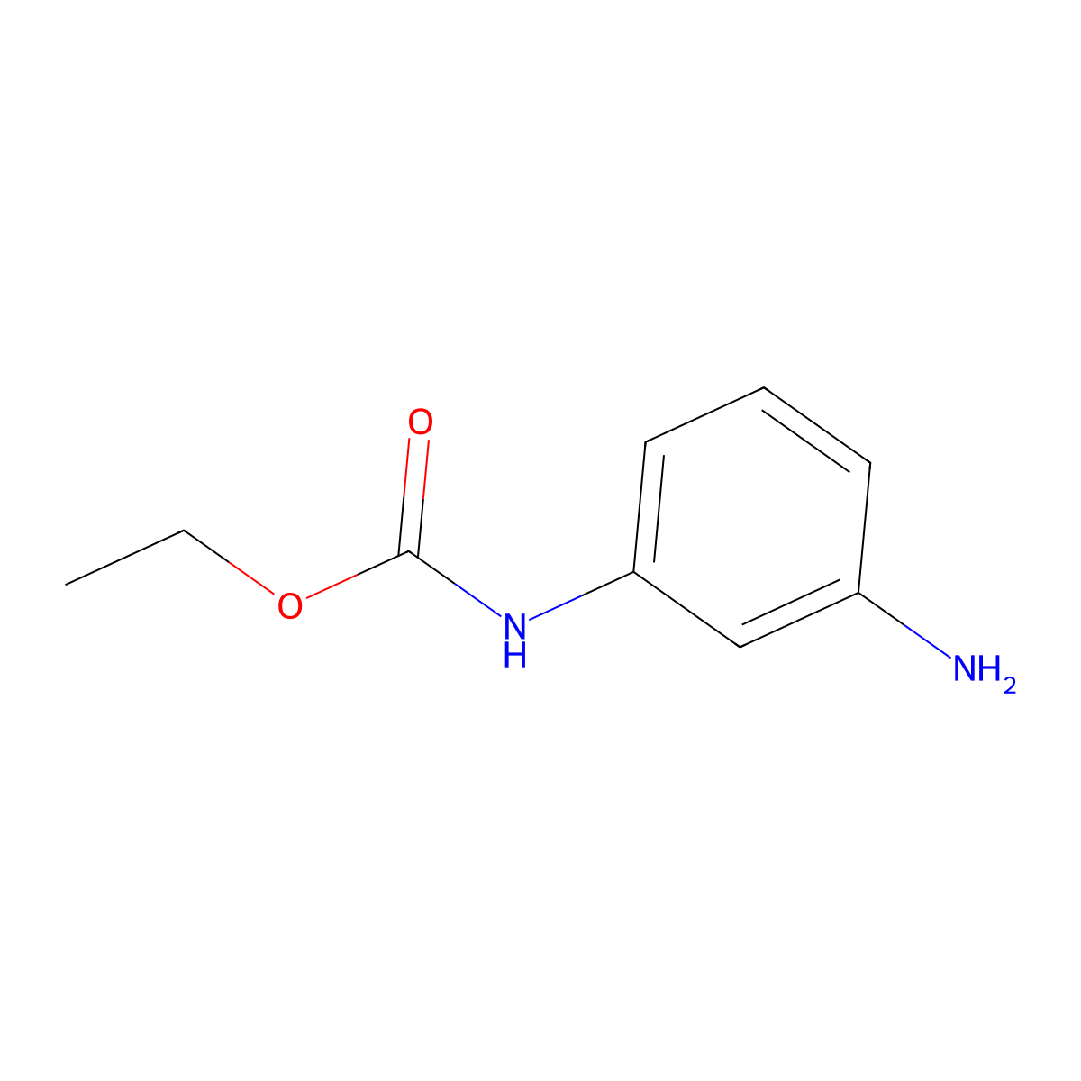 Ethyl (3-aminophenyl)carbamate molecular structure, CAS 68621-73-8
